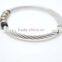 Cable Wire Bangles Made of 316L Stainless Steel for Men Customized