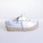 Espadrilles for kids 2016ss lace-up style metallic pu