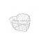 Golden heart shaped gift packaging stackable basket