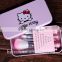 hello kitty makeup brushes pink wood handle synthetic hair make up brush set