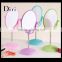 Colorful removable personalized cosmetic mirror on stand