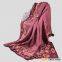 Wool Acrylic Jacquard Luxury Knitted Winter Blanket
