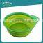 Pet food bowls portable travel feeding collapsible silicone pet bowl