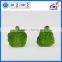 Green Leaf Hand Painted Antique Ceramic Candle Holder
