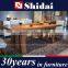 HOT SALE Walnut Veneer Modern Wooden Dining Table Set A-18RE