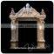 outdoor home decoration stone carving arch door marble frame with figure design