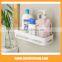 plastic wall mounted type Powerful suction bathroom shelf solid color single tier bathroom corner shelves