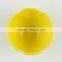 4.5"yellow color flower shape custom ceramic soup bowl