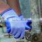 Nmsafety 10 gauge liner blue latex coated abrasion resistant latex working gloves