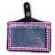 Pearl Style ID Holder, High Quality Promotion Gift PU Leather Badge Holder with Crystal Gem Decoration