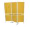 3 Pieces Privacy Room Divider Grey Folding Paravent