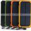 Portable power bank station solar phone charger 20000mah polymer battery