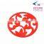 Star shape silicone coffee hot water heating cup mat cup holder cup pad
