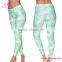 Hot sale factory women sexy custom printed 92 polyester 8 spandex leggings