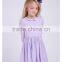 Latest Frocks Designs For Cutting 3Sleeve Peter Pan Neck Chiffom Flower Kids Girls Summer Holiday Party Dresses