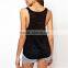 Summer White Sleeveless Sporting Sexy Tank Top Women Loose Vest Plus Size T Shirt Fitness Wear Female Workout Clothing