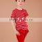 Customized short sleeve striped sport tshirt