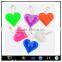 hi vision glow in the dark reflective acrylic pendant toy keychain for kids