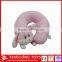 Animal rabbit travel u-shape neck pillow/head rest cushion