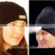 High quanlity LED knitted caps Winter night walk hands free beanie woolen yarn hat with LED light