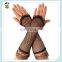 Ladies Fancy Dress Sexy Fishnet Fingerless Gloves with Lace Trim HPC-0900