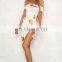 2017 high quality hot sale off shoulder white sexy women fashion dress