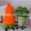 Colorful Stuffy Soft Carrot Toy,Green Cabbage Vegetables Plush Stuffed Soft Pillow Toy