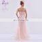 New Arrival Design High Quality Wholesale Sequin Beaded Long Pink Design Your Own Prom dress With Flower