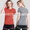 Summer girl breathable quick-drying colorful sport T-shirt short sleeves training & jogging wear