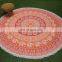 High Quality Cheap Wholesale Cotton Handmade Round Beach Towel