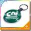 OEM soft pvc led light keychain , custom plastic flashlight keyring