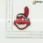 Red face design custom brand clothing embroidery patches for sewing accessories
