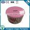 new arrival round tin money box with lock and key