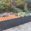 Customized high quality corten steel bench planter