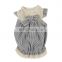 Good Quality Wholesale Summer Lovely Striped Pet Dog Flowers Dress Skirt