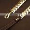 30mm stainless steel chain leather traction rope large bulldog pet leash