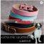 Plain Color Genuine Leather Dog Collar Real Cow Leather Pet Leash Pet Supplies