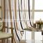 Chenille yarn stripe jacquard voile for bedroom window curtain set sheer curtains living room voile