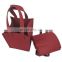 Factory direct sale red non woven recycled felt wine bag