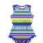 Baby Serape Pom Pom Rompers Bodysuit Fashion Baby Girl Onesie