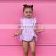 2pc Set Infant Bodysuits  Pink Plaids Rompers With Headband  Baby Fly Sleeved Jumpsuits & Kids Headband Set
