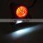 Cafe Racer Aluminium Retro Motorcycle LED Tail Light Stop Brake Light with Plate license Light For Harley Bobber Chopper