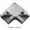 Stainless Steel Rail Fitting 90 Degree Elbow Slot Tube Connector