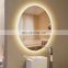 frameless bathroom wall antifog mirror with light LED