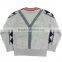 Spring Autumn Winter 100% Cotton Jumper for Child Knitted sweater school design