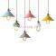 Classic American Retro Macarons Colorful Chandelier Decoration Led Pendant Light