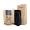 Impresa Bolsas Black Mate De Papel Kraft Aluminizadas y Bolsa Para Empacar Cafe En Grano Con Valvula