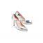 Silver Color Design Ladies Pointed Court High Heels Sandals Shoes Women Latest Heel