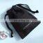 PandaSew 3 x 4 inch Black Muslin Calico Drawstring Bag Custom Logo Organic Cotton Jewelry Drawstring Bags