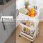 Cost-effective 3 Layers Metal bathroom Storage Rack  High Quality Kitchen Storage Trolley Amazon Hot Selling  Storage Trolley